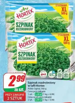 Dino Szpinak rozdrobniony w tafli Hortex oferta