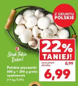 Kaufland Polskie pieczarki oferta