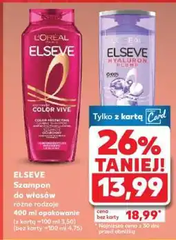 Kaufland ELSEVE Szampon do włosów różne rodzaje 400 ml opakowanie oferta