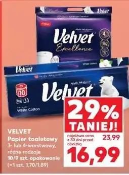 Kaufland Velvet papier toaletowy oferta