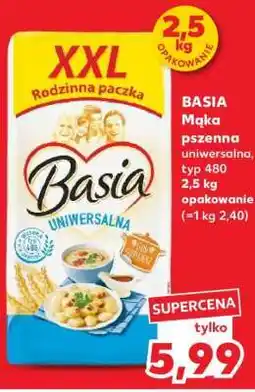 Kaufland BASIA Mąka pszenna uniwersalna, typ 480 2,5 kg opakowanie oferta