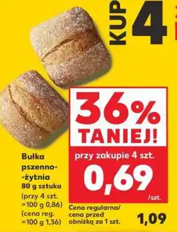 Kaufland Bułka pszenno-żytnia 80 g sztuka oferta