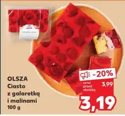 Kaufland OLSZA Ciasto z galaretką i malinami 100 g oferta