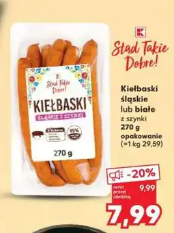 Kaufland Kiełbaski śląskie lub białe z szynki oferta
