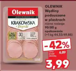 Kaufland OLEWNIK Wędliny podsuszane w plastrach oferta