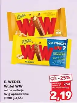 Kaufland E. WEDEL Wafel WW oferta