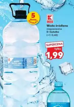 Kaufland Woda źródlana oferta