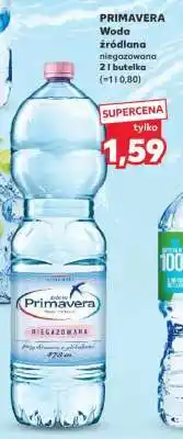 Kaufland PRIMAVERA Woda źródlana niegazowana 2 l butelka oferta