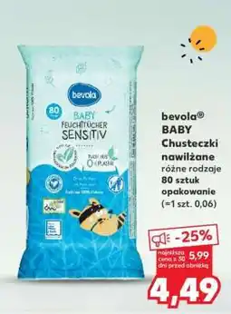 Kaufland bevola BABY Chusteczki nawilżane oferta