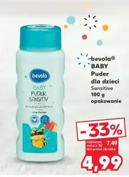 Kaufland bevola BABY Puder dla dzieci Sensitive 100 g opakowanie oferta
