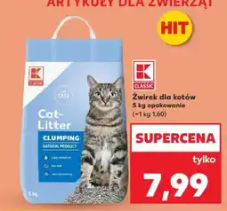 Kaufland Żwirek dla kotów 5 kg opakowanie oferta