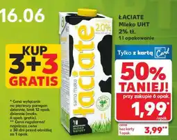 Kaufland ŁACIATE Mleko UHT 2 % tl oferta