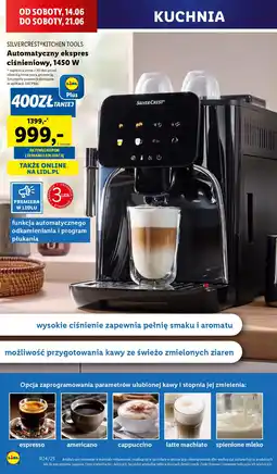 Lidl Silvercrest kitchen tools automatyczny ekspres ciśnieniowy oferta