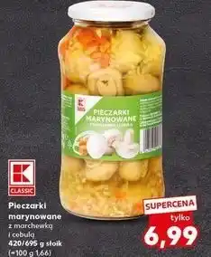 Kaufland Pieczarki marynowane z marchewką i cebulą K-Classic oferta