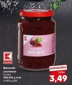 Kaufland Buraczki czerwone kostka K-Classic oferta