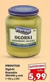 Kaufland Ogórki konserwowe kozackie Provitus oferta