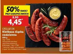 Lidl Kiełbasa śląska codzienna Grill And Fun oferta