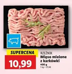 Lidl Mięso mielone wieprzowe z karkówki Rzeźnik Codzienna Dostawa oferta