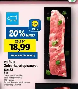 Lidl Żęberka paski oferta