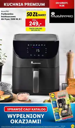 Lidl Frytkownica beztłuszczowa 1500w Masterpro oferta