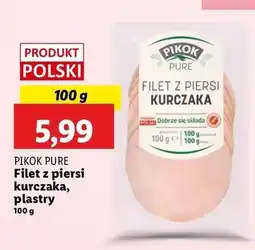 Lidl Filet z piersi kurczaka w plastrach Pikok Pure oferta
