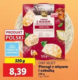 Lidl Pierogi z mięsem i smażoną cebulką Chef Select oferta