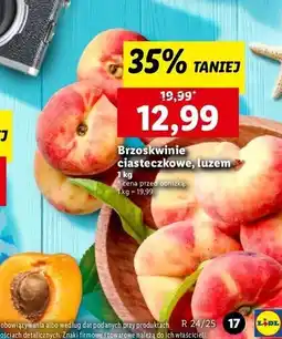 Lidl Brzoskwinie ciasteczkowe oferta
