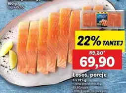 Lidl Łosoś porcje oferta