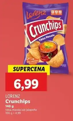 Lidl Chipsy jalapeno & cream Crunchips Wow oferta