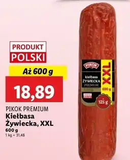Lidl Kiełbasa żywiecka premium xxl Pikok Premium oferta
