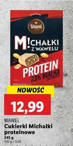 Lidl Cukierki protein Wawel Michałki Z Wawelu Protein oferta