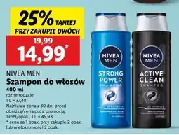 Lidl Szampon głęboko oczyszczający Nivea Men Active Clean oferta