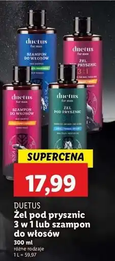 Lidl Szampon do włosów odżywczy Duetus oferta