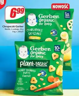 Dino Chrupki marchewkowe serduszka Gerber Organic oferta