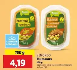 Lidl Hummus z suszonymi pomidorami Vemondo oferta