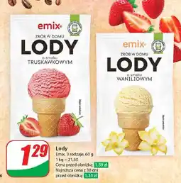 Dino Lody domowe w proskzu - waniliowe Emix oferta
