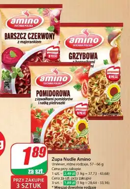 Dino Zupa pomidorowa z kawałkami pomidorów i natką pietruszki Amino oferta