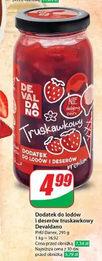 Dino Dodatek do deserów i lodów truskawkowy Devaldano oferta