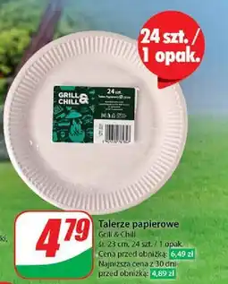Dino Talerze papierowe 23 cm Grill & Chill oferta