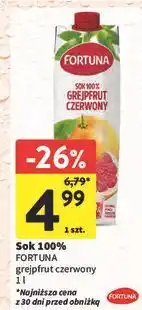 Intermarche Sok czerwony grejpfrut Fortuna oferta