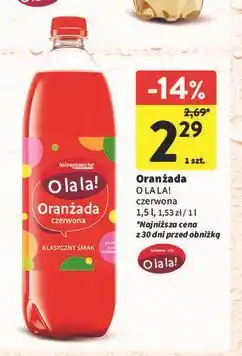 Intermarche Oranżada czerwona Hula Gula oferta