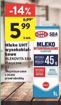 Intermarche Mleko wysokobiałkowe klasyczne 0.5% Mlekovita Sba oferta