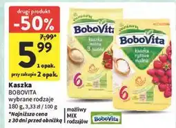 Intermarche Kaszka ryżowa malinowa Bobovita oferta