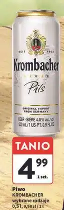 Intermarche Piwo Krombacher Pils oferta