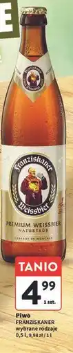 Intermarche Piwo Franziskaner Hefe-Weissbier Naturtrub oferta