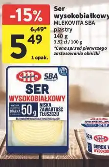 Intermarche Ser wysokobiałkowy plastry Mlekovita Sba oferta