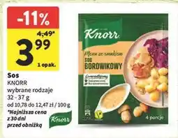 Intermarche Sos borowikowy Knorr Menu Ze Smakiem oferta