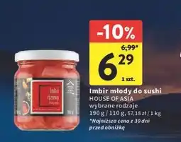 Intermarche Młody imbir różowy do sushi House Of Asia oferta