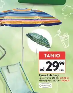 Intermarche Parasol plażowy łamany 160 cm Eurax Garden oferta