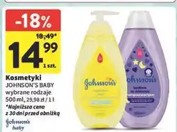 Intermarche Płyn do mycia ciała i włosów 3w1 łagodny Johnson's Baby oferta